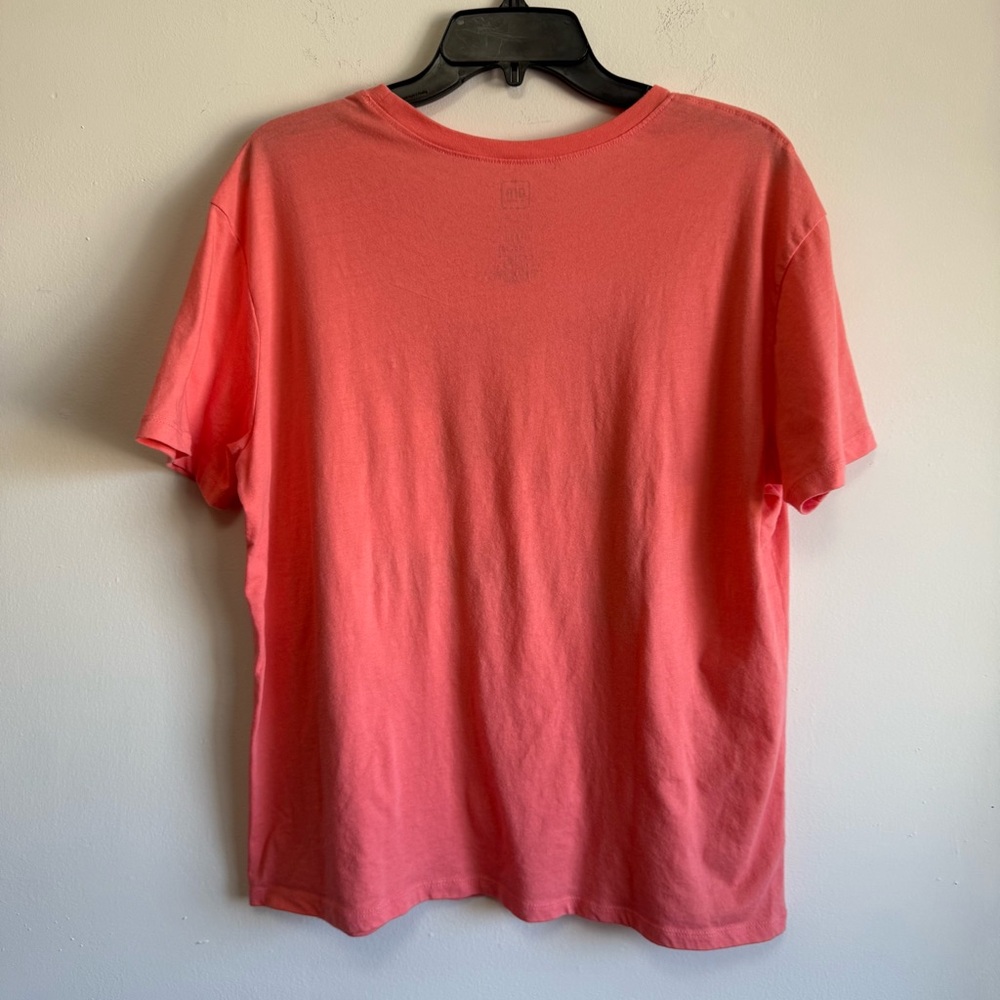 Vintage Style Yellow Corvette Graphic Tee Pink Size Large 12/14 GM Official - Picture 4 of 4